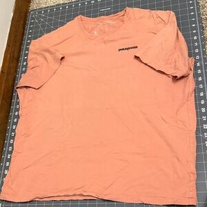 Patagonia Short Sleeve Crew Tee in Coral